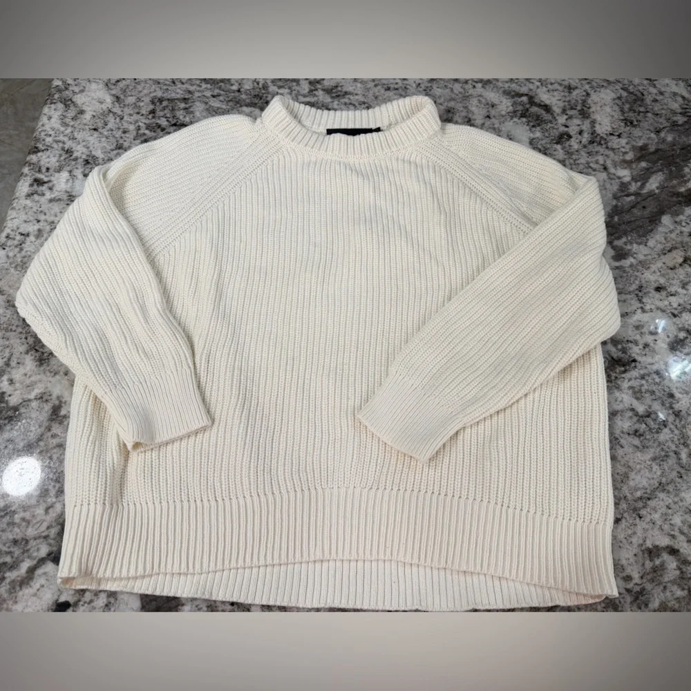 Jenni Kayne Women’s Cotton Fisherman Sweater Size Small - Picture 2 of 8